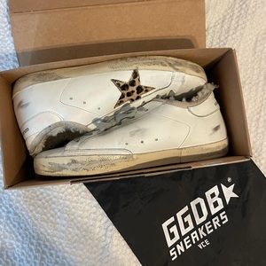 GOLDEN GOOSE superstar shearling-lined sneakers